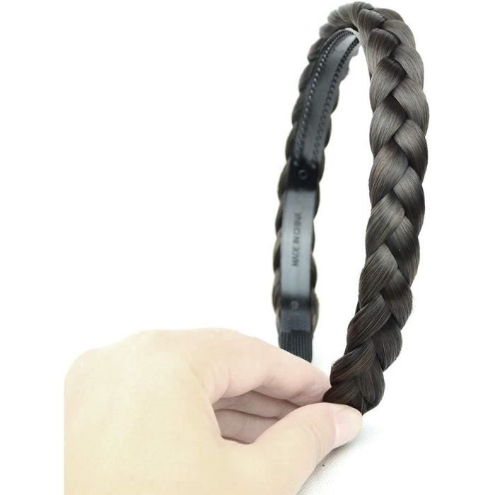 Serre-tête Tressé Réglable Pour Femme – Bandeau En Cheveux Synthétiques Pour Mariage, Fête, Voyage
