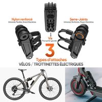 CASR Antivol Vélo Pliable Robuste - Sécurité Renforcée Compact Avec Clés - Noir Pour Vélos Quotidien