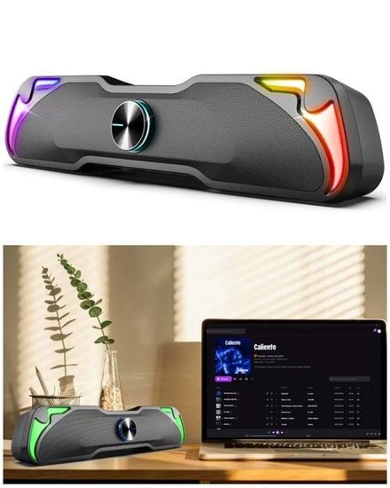 Barre De Son Pc AD ADVANCE SOUNDPHONIC Barre DE Son Gaming PC/Mac I ALIMENTE Par Haut Parleur Pc