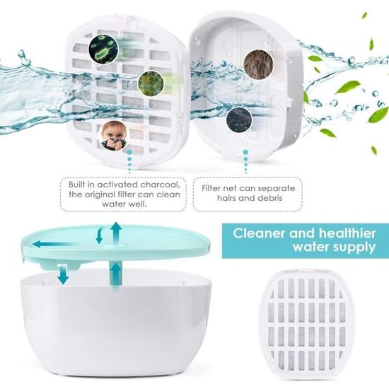 Amzdeal Fontaine à Eau Pour Chat Et Chien 22l Fontaine à