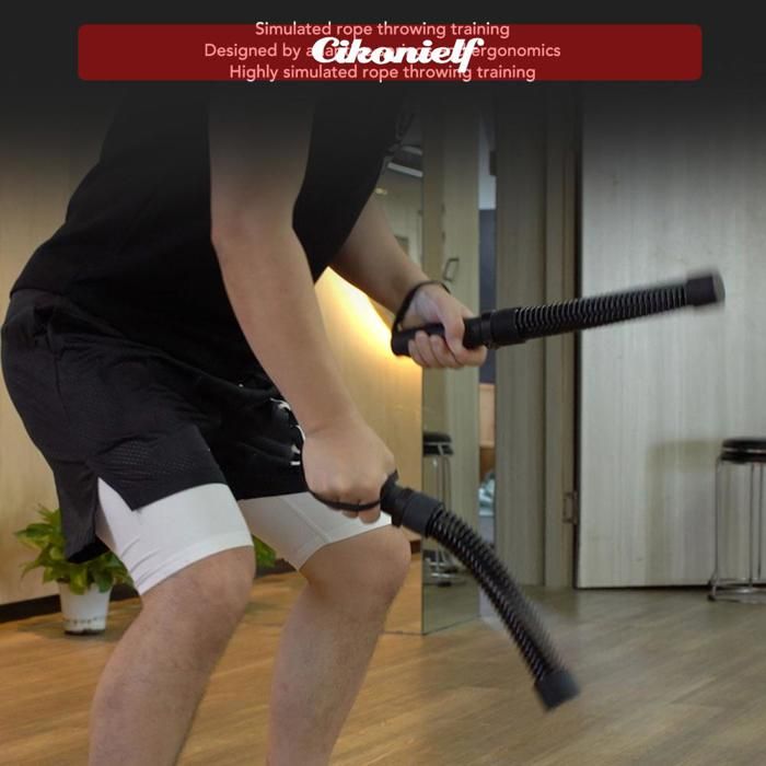 Cordes De Combat Sans Fil Lestées - Poignées Antidérapantes - Entraînement Maison Et Extérieur - Fitness Musculaire