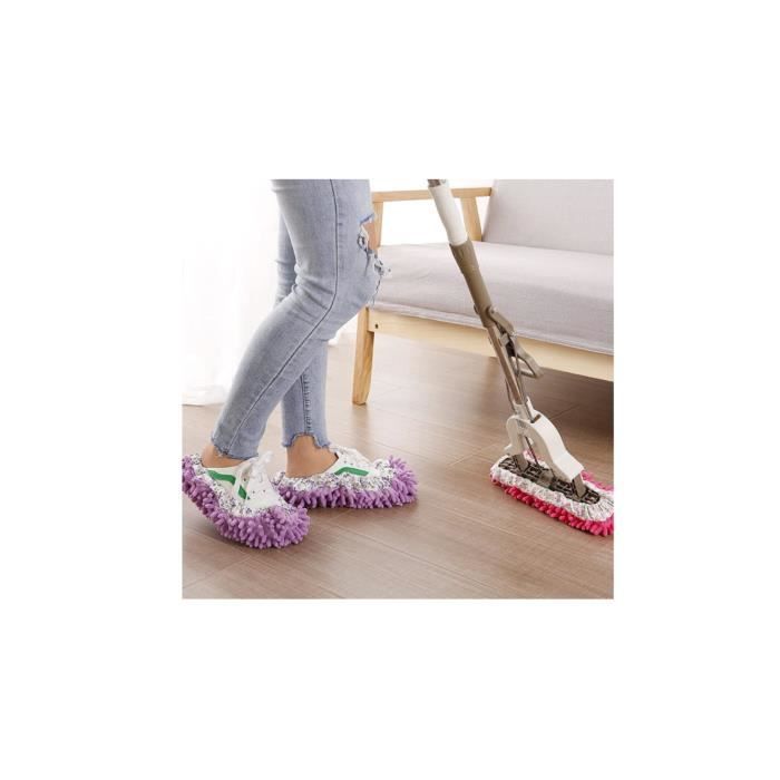 3 paires Chaussures d Vadrouille Chaussons en Microfibre Lavables