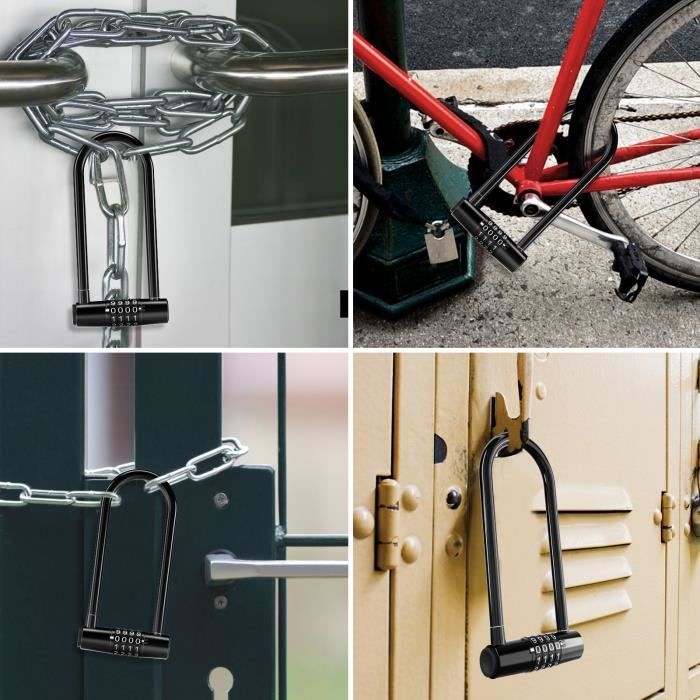 Antivols Vélo Pliable à Code - Cadenas Acier Renforcé 85 Cm, Portable Et Sécurisé Pour Vélo électrique, Trottinette Et Moto
