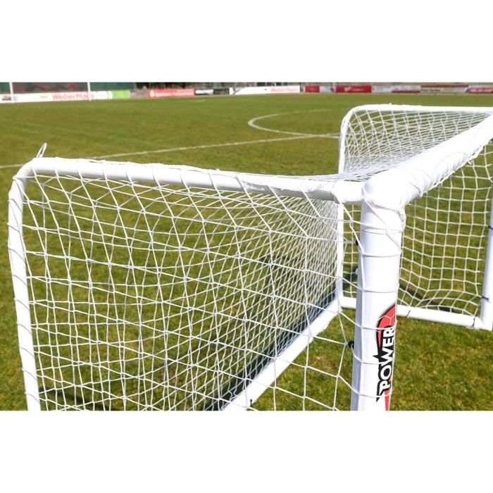 Netsportique But De Foot POWERSHOT® Pro 2,4 X 1,2 M - Filet Résistant, Montage Verrouillable, Garantie 2 Ans