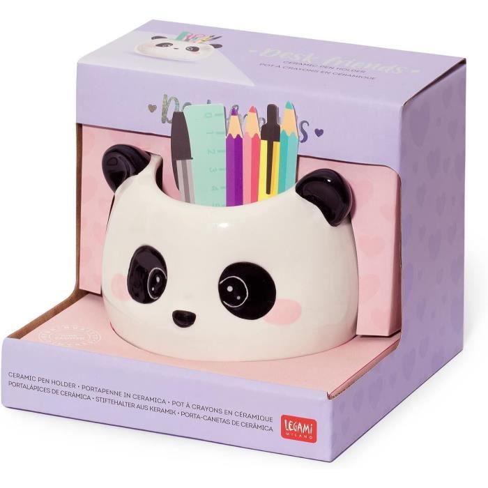 Legami - Porte-stylos en céramique Desk Friends 11,2 x 11,4 cm Thème Panda  pour bureau Peint à la main140 - Cdiscount Beaux-Arts et Loisirs créatifs
