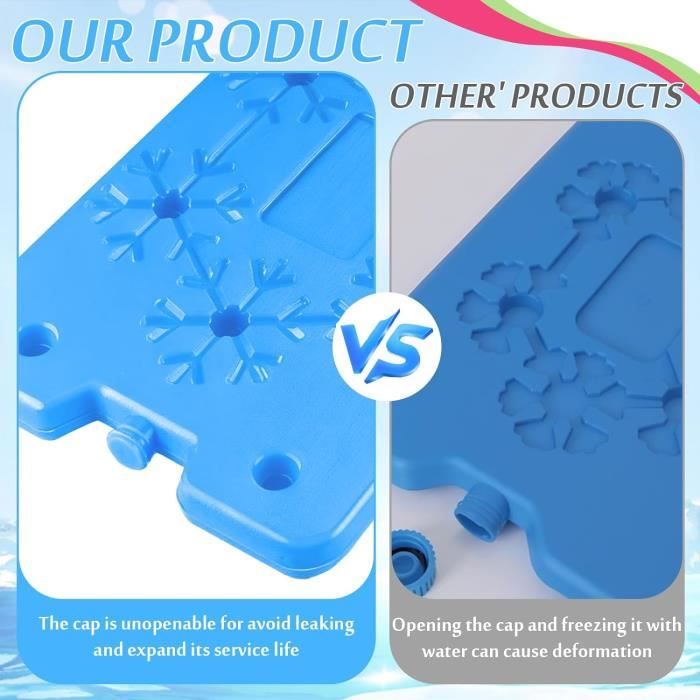 Pain De Glace Packs De Glace 350ml, Accumulateur De Froid Pour