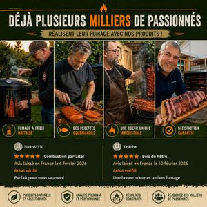 Copeaux De Bois Hêtre & Aulne 2L (500g) - 100% Naturel Pour Fumage Viande, Poisson, Légumes Et Fromage