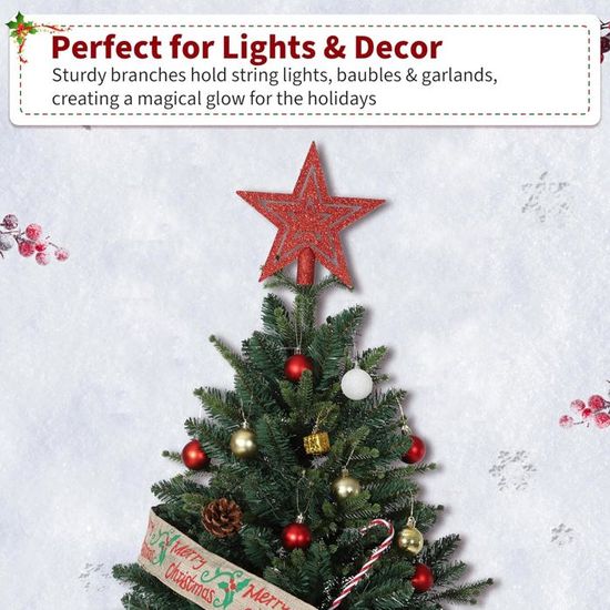 Sapin De Noël Artificiel épicéa Vert 2.3m - Arbre Complet Avec 1346 Branches - Base Métal Robuste