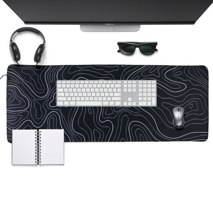 Tapis De Souris De Jeu à Contour Topographique - 80 X 30 Cm - XL