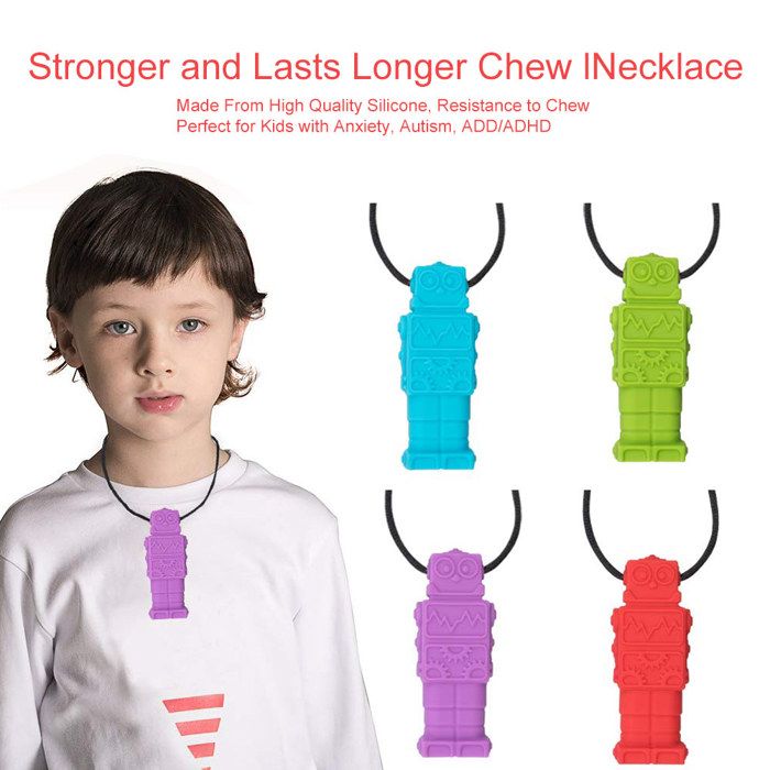 Tilcare Chew Chew Collier à Macher - Meilleurs collier à macher pour les enfants autistes – colliers à mâcher en silicone durables et solides - Pendentif à mâcher pour garçons et filles Tilcare Chew Chew Collier à Macher - Meilleurs collier à macher pour les enfants autistes – colliers à mâcher en silicone durables et solides - Pendentif à mâcher pour garçons et filles