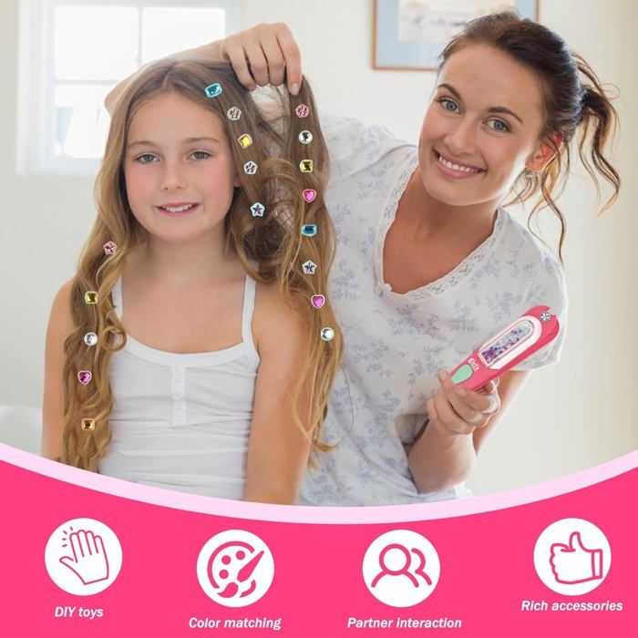 Machine à Tresser Automatique Pour Filles – Coiffure Créative Avec Rubans, Perles Et Autocollants – Cadeau Enfant 3+