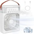 Climatiseur portable, mini rafraîchisseur d'air, mini ventilateur climatiseur