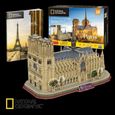Puzzle 3D - NATIONAL GEOGRAPHIC - Notre Dame - 128 pièces - Thème Fantastique - Pour Enfant-0