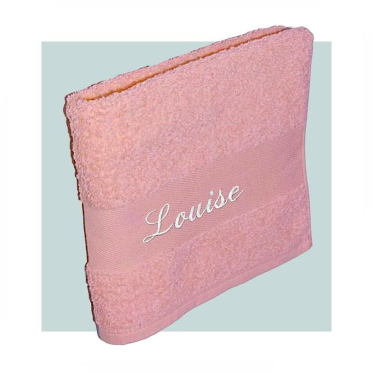 Serviette De Bain Personnalisable Avec Prenom Brode 70x140 Cm Rose Bebe Le Cadeau Pour Toutes Les Occasions Cdiscount Maison