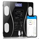 BYONDSELF Pese Personne Impedancemetre, Balance Pese Personne Bluetooth Intelligente, Charge USB avec 19 Données Corporelles pour IOS/Android