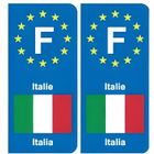 EUSKAL HERRIA EH F Europe Italie Italy autocollant plaque - Angles : arrondis Arrondis