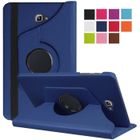 FULOZO Housse Samsung Galaxy Tab A6 10.1 - 360 Rotation Étui Coque Cuir Protection Pr Tablette Samsung Tab A6 10.1 SM-T580/T585–Bleu foncé