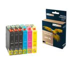 QUALITONER - 6 Cartouches compatible pour EPSON 603 XL 603XL Noir (x3) + Cyan + Magenta + Jaune (Etoile de mer) pour Epson