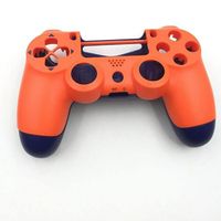 Gamepad de remplacement DIY Couvercle du boîtier du contrôleur Orange pour contrôleur PS4