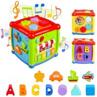 Cube D'activités Pour Bébé Musique Jouets 6 en 1 Jouet Musical D'apprentissage Multifonctionnel Pour Enfants 