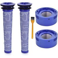 Filtre pour Dyson - CALDION - V8 V7 Absolute Animal Motorhead - 2 Post-filtres HEPA - 2 pré-filtres - Bleu