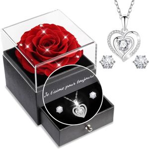 Coffret Cadeau 6 Pièces Montre Femme Saint-Valentin + Bracelet Et Collier Offerts - Doré à Quartz, Style Luxe