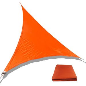 VOILE D'OMBRAGE Voile D'ombrage Triangulaire Pare-Soleil Jardin,Triangle Tissu D'ombrage De Imperméable Anti UV ,3 * 3 * 3 mètres(Orange) [683]