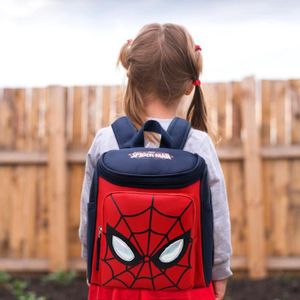SAC À DOS Sac à dos Spider Man école maternelle enfants - Bleu - Résistant à l'usure - Dos