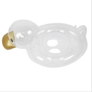 BOUÉE - BRASSARD Anneau de natation gonflable en forme de canard, mignon, transparent, pour bébé, enfants, cercle axillaire po
