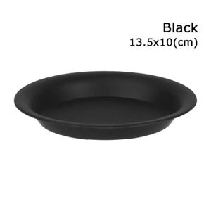 SOUCOUPE - PLATEAU Noir-13,5x10cm - Bac d'égouttement en plastique po