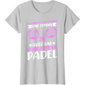 RAQUETTE DE PADEL Padeliste Joueur Padel Tennis Femme Avec Raquette Padel T-Shirt.[G468]