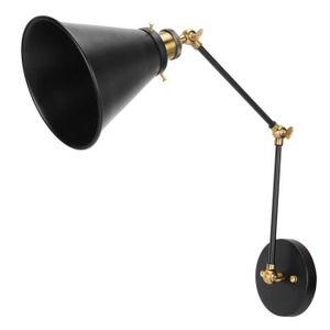 WYH E27 verre chrome applique murale lampe industrielle r/étro Vintage Edison ampoule lampes lampe applique murale bras articul/é lampe de