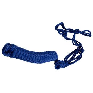 LONGE - LICOL FYDUN Licol de corde Licol en corde multi-nœuds, réglable, portable et sûr, tissage pour cheval, pour animalerie attache Bleu