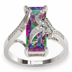 Mystic Topaz 6 mm 1.10 Ct Argent Sterling Collier Belle Arc-en-ciel de couleurs