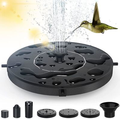 Fontaine Solaire THEGUS 1W Pour Jardin - 6 Buses | Pour Bassin, Étang, Oiseaux | Écologique Et Auto-alimentée
