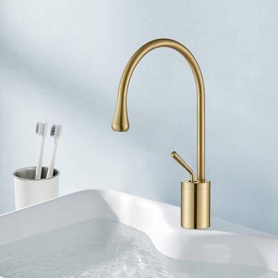 Rea Robinet Lungo Gold De Salle Bain, Mitigeur De Lavabo Ou Vasque À Poser, Pour Salle De Bain Ou Wc, Chromé, Laiton, Couleur Or, Diffuseur De Goutte Aérien Rea Robinet Lungo Gold De Salle Bain, Mitigeur De Lavabo Ou Vasque À Poser, Pour Salle De Bain Ou Wc, Chromé, Laiton, Couleur Or, Diffuseur De Goutte Aérien
