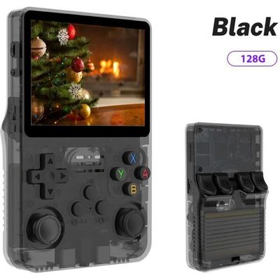 Console Portable Rétro R36 Ultra 128 Go - Écran 4 Pouces HD, Compacte, Pour Adultes (noir)