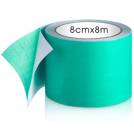 Ruban De Réparation PVC Pour Bâche - 8 Cm X 5 M, Vert - Imperméable, Haute Adhérence - Pour Tentes, Auvents, Bâches De Camion - 6