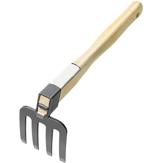 Houe de jardin 1200 g – Acier forgé – Manche en cendres huilées 135 cm – Conception conique pour efficacité optimale – SHW