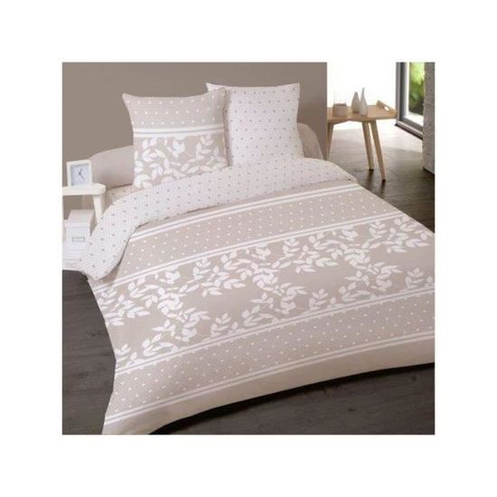 Parure de couette 220x240 cm 100% Coton 57 fils Rose 1 - Housse De Rêve