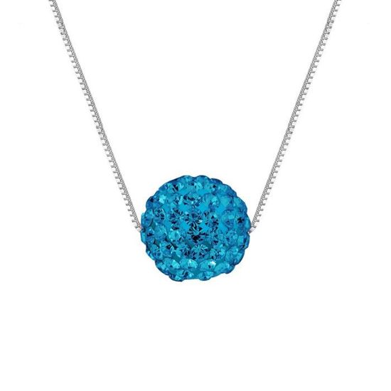 Collier Pendentif Spirale En Cristal - Argent Massif 925, Avec Certificat D'authenticité