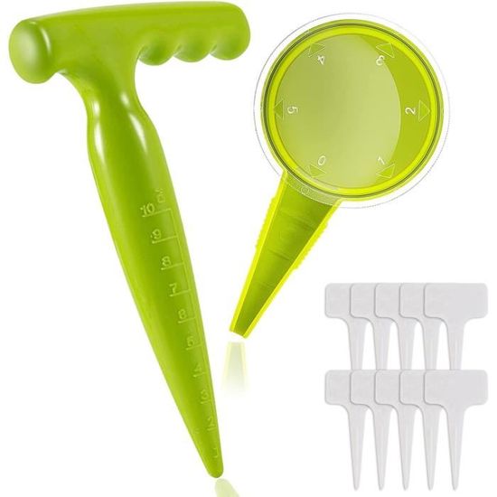 Outil de Plantation d'Ampoule, Perforateur de Trous de Jardin, Perforateurs Portatifs pour Ail, Plantes de Transplantation en Acier