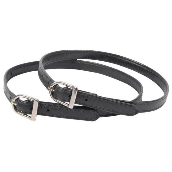 Lot De 2 Sangles D'Éperons Cowboy Nurnesy – En Cuir PU Réglable Avec Strass, Accessoire Équestre Western
