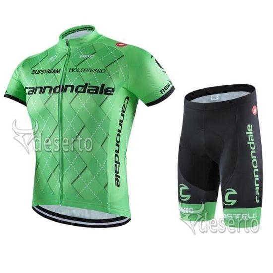 Cannondale Maillot de Cyclisme 2017 Manches Courtes + Cuissard Vélo
