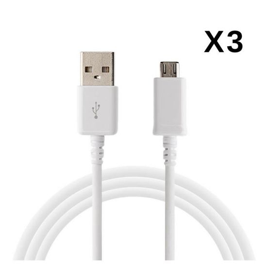PHONILLICO Lot De 2 Cables Compatible Avec Xiaomi MI 9 Se Mi 8 Mi A3 Mi Mix 3 Pocophone F1 Redmi G 434304