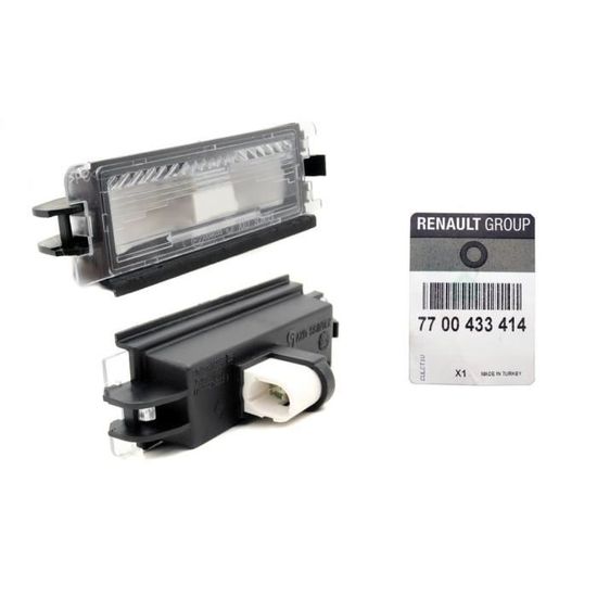 Éclairage Plaque Immatriculation LED Pour Dacia Logan/Sandero & Renault Clio | Blanc 6500K | Canbus