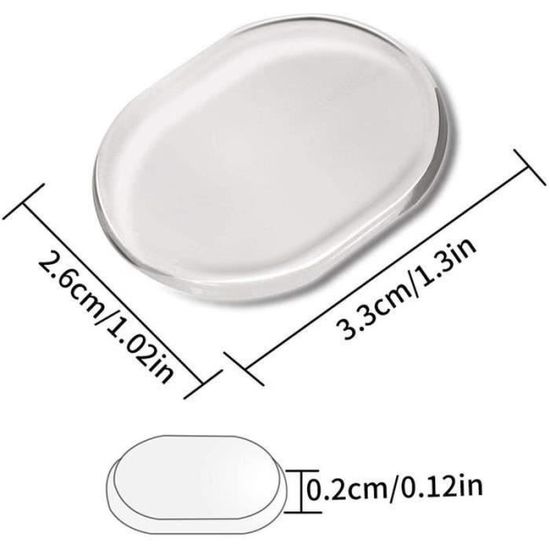 10 Amortisseurs Gel Silicone Pour Batterie - Réduction Bruit, Transparents