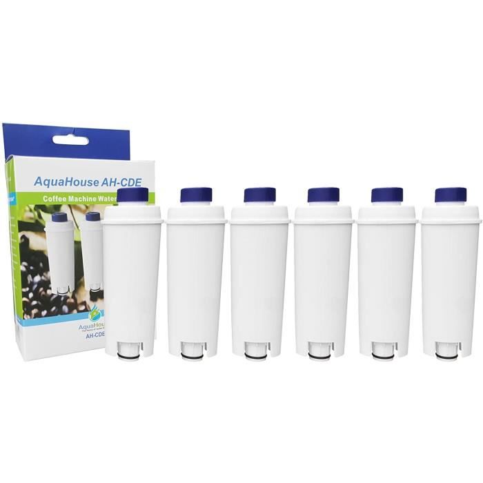 Pack De 2 Filtres à Eau AquaHouse AH-CDE Pour Cafetières DeLonghi - Compatible DLSC002, SER3017, Magnifica, Primadonna, ECAM, ESAM - 11