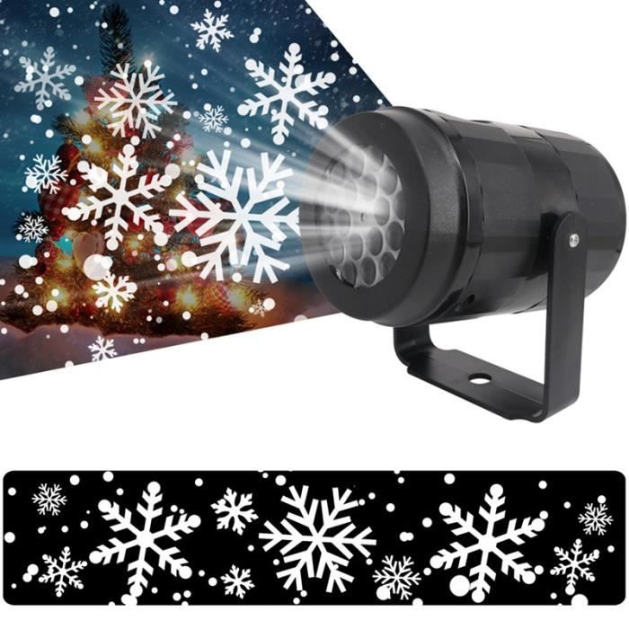 Noël lampe Laser Flocon De Neige Jardin Extérieur Maison Lampe EU
