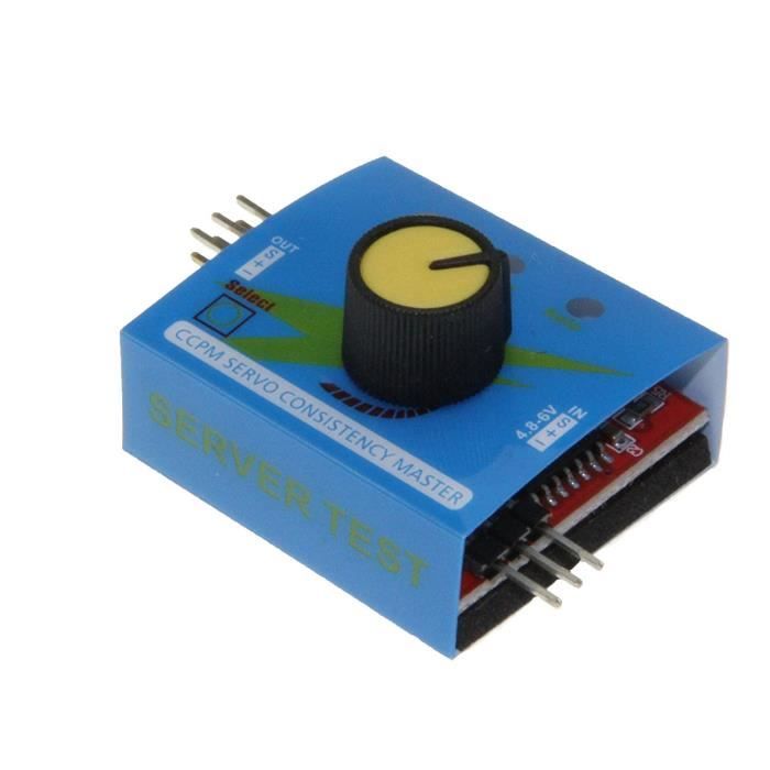 YUNIQUE FRANCE Servo Tester 3CH 4.8v-6V Testeur de servo modèle réduit d'avion test testeur de moteur